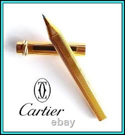 Les MUST de CARTIER Vendome Trinity Ballpoint Pen Gold Plated Ready to Use