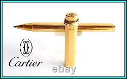 Les MUST de CARTIER Vendome Trinity Ballpoint Pen Gold Plated Ready to Use