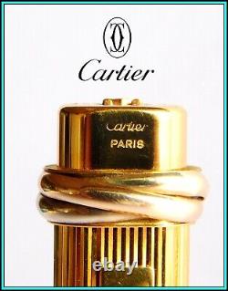 Les MUST de CARTIER Vendome Trinity Ballpoint Pen Gold Plated Ready to Use