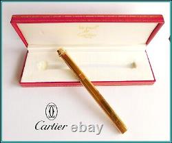 Les MUST de CARTIER Vendome Trinity Ballpoint Pen Gold Plated Ready to Use