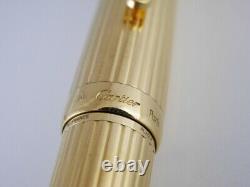 Louis Cartier Gold Plated Ballpoint Pen (used) FREE SHIPPING WORLDWIDE