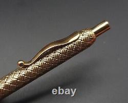 Louis Tamis 14k Gold Basketweave Ballpoint Pen 30.1g Vintage Used