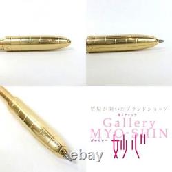 Louis Vuitton Giveaway Ballpoint Pen Gold Stylo for Agenda without Box JP