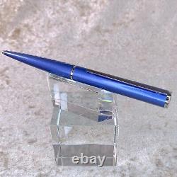 Louis Vuitton Jet Ligne Ballpoint Pen Blue Lacquer Palladium Finish