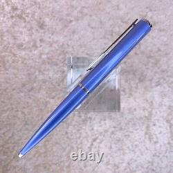 Louis Vuitton Jet Ligne Ballpoint Pen Blue Lacquer Palladium Finish