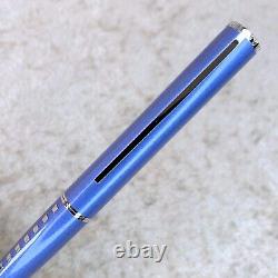 Louis Vuitton Jet Ligne Ballpoint Pen Blue Lacquer Palladium Finish