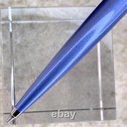 Louis Vuitton Jet Ligne Ballpoint Pen Blue Lacquer Palladium Finish