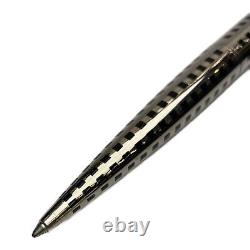 Louis Vuitton Jet Rack Ballpoint Pen Silver / Black & Dock lacquer Black / gold