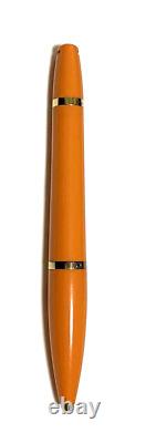 Louis Vuitton Orange/Gold Ballpoint Pen&Mechanical pencil wz/Box Vintage Rare