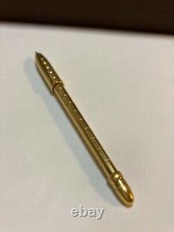Louis Vuitton Stylo Agenda Ballpoint Pen Gold GM 11cm pre-owned withBox