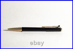 MONTBLANC Ball Pix lever operated BALLPOINT PEN N° 784 in BLACK & brushed GOLD
