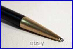 MONTBLANC Ball Pix lever operated BALLPOINT PEN N° 784 in BLACK & brushed GOLD