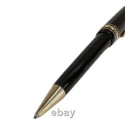 MONTBLANC Luxurious Ballpoint Pen Meisterstück Twist Black x Gold Pre-ownedKU202