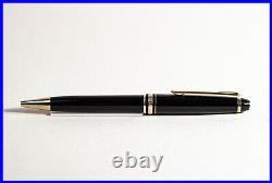 MONTBLANC Masterpiece 164 BALLPOINT PEN in Black & Gold with new refill inside