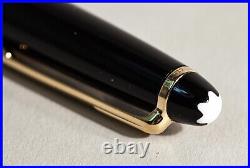 MONTBLANC Masterpiece 164 BALLPOINT PEN in Black & Gold with new refill inside