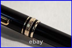 MONTBLANC Masterpiece 164 BALLPOINT PEN in Black & Gold with new refill inside