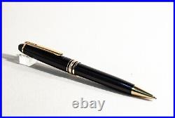 MONTBLANC Masterpiece 164 BALLPOINT PEN in Black & Gold with new refill inside