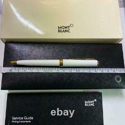 MONTBLANC PIX ballpoint pen 117659 white Gold Trim with box MM0285