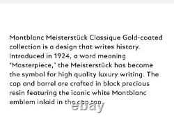 MONTBLANC & Tiffany & Co. MEISTERSTÜCK GOLD-COATED BALLPOINT PEN