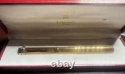 MUST DE CARTIER Vendome Trinity Gold Plated Ballpoint Pen With Case