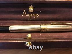 MontBlanc Asprey Silver with Gold band very collectible item
