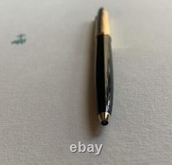 Mont Blanc No. 184 Lever Ballpoint Pen Gold Black (Bear Engraving) Refill Weak