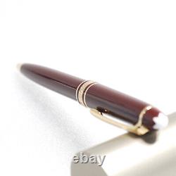 Montblanc Meisterst ck Mozart Gold Coated Ballpoint Pen Maroon Small 116 Mi