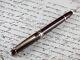 Montblanc Meisterstuck 163r Classic Borgundy Line Gold Rollerball Pen