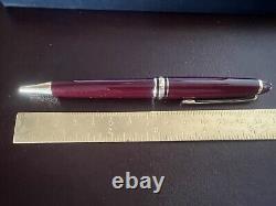 Montblanc Meisterstuck Bordeaux Ballpoint Pen With Gold Accents And Case