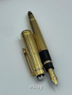 Montblanc Meisterstuck Classique Barley 925 Gold-Plated Ballpoint Pen