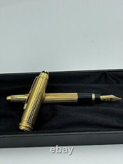 Montblanc Meisterstuck Classique Barley 925 Gold-Plated Ballpoint Pen