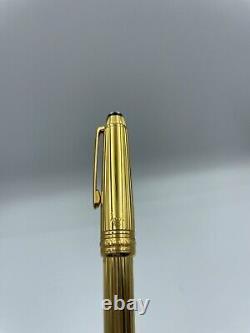 Montblanc Meisterstuck Classique Barley 925 Gold-Plated Ballpoint Pen