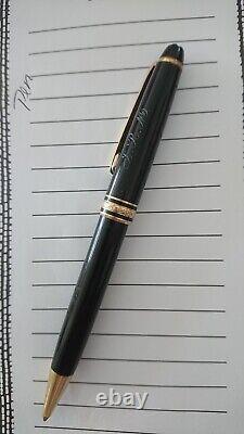 Montblanc Meisterstuck Gold Coated Classique Ballpoint Pen Black 132453