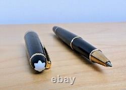 Montblanc Meisterstück Gold-Coated Rollerball Pen Black No Box