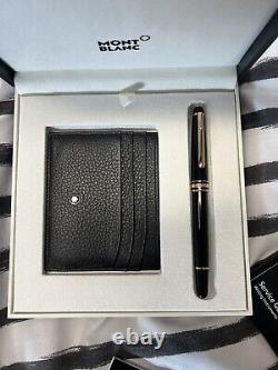 Montblanc Meisterstuck Red Gold Classique Rollerball CardholderGiftset RRP £540