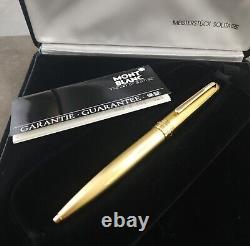 Montblanc Meisterstuck Solitaire Gold Plated Twist Ballpoint Pen withBox W. Germany