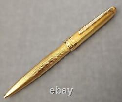 Montblanc Meisterstuck Solitaire Gold Plated Twist Ballpoint Pen withBox W. Germany