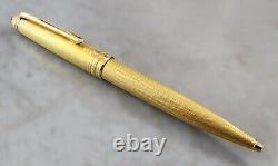 Montblanc Meisterstuck Solitaire Gold Plated Twist Ballpoint Pen withBox W. Germany