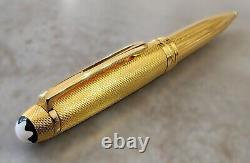 Montblanc Meisterstuck Solitaire Gold Plated Twist Ballpoint Pen withBox W. Germany