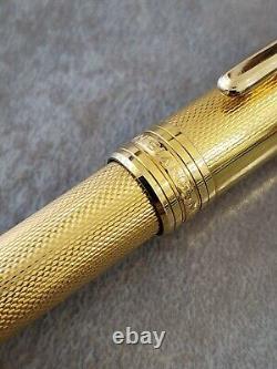 Montblanc Meisterstuck Solitaire Gold Plated Twist Ballpoint Pen withBox W. Germany