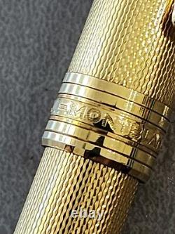 Montblanc Meisterstuck Solitaire Gold Plated Twist Ballpoint Pen withBox W. Germany