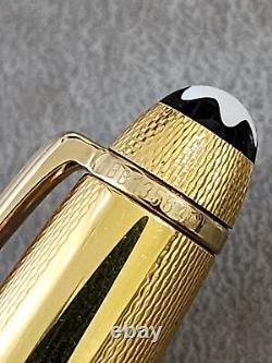 Montblanc Meisterstuck Solitaire Gold Plated Twist Ballpoint Pen withBox W. Germany