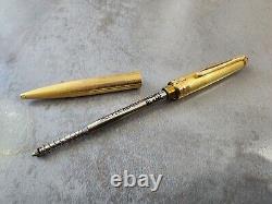 Montblanc Meisterstuck Solitaire Gold Plated Twist Ballpoint Pen withBox W. Germany