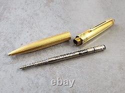 Montblanc Meisterstuck Solitaire Gold Plated Twist Ballpoint Pen withBox W. Germany