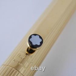 Montblanc Slim line Gold Plated Ballpoint Pen (used) FREE SHIPPING WORLDWIDE