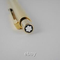 Montblanc Slim line Gold Plated Ballpoint Pen (used) FREE SHIPPING WORLDWIDE