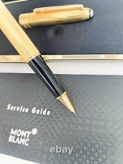 Montblanc, Solitaire, Barley, Roller Pen, Gold Plated, Like New, In Box