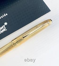 Montblanc, Solitaire, Barley, Roller Pen, Gold Plated, Like New, In Box