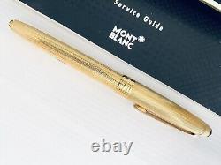 Montblanc, Solitaire, Barley, Roller Pen, Gold Plated, Like New, In Box