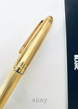 Montblanc, Solitaire, Barley, Roller Pen, Gold Plated, Like New, In Box